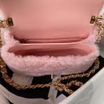 chanel as3499 flap bag shearling pink 007 luxibags.ru .jpg