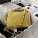 chanel as3499 flap bag shearling yellow 002 luxibags.ru .jpg