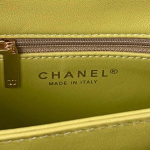 chanel as3499 flap bag shearling yellow 008 luxibags.ru .jpg