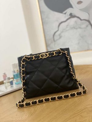 chanel as3502 small tote lambskin black 001 luxibags.ru .jpg
