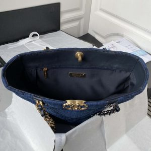 chanel as3519 chanel 23k shopping bag denim blue 007 luxibags.ru .jpg