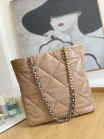 chanel as3519 chanel19 shopping bag shiny lambskin brown 002 luxibags.ru .jpg