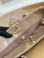 chanel as3519 chanel19 shopping bag shiny lambskin brown 007 luxibags.ru .jpg