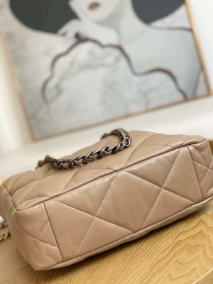 chanel as3519 chanel19 shopping bag shiny lambskin brown 009 luxibags.ru .jpg