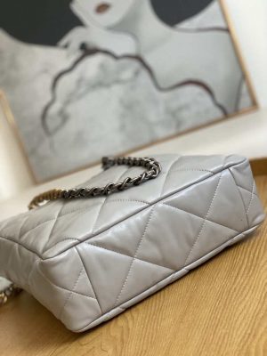 chanel as3519 chanel19 shopping bag shiny lambskin gray 009 luxibags.ru .jpg