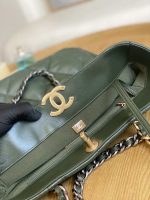 chanel as3519 chanel19 shopping bag shiny lambskin green 008 luxibags.ru .jpg