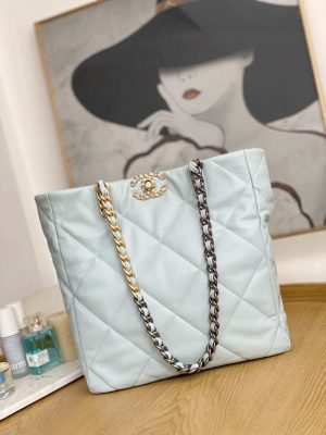 chanel as3519 chanel19 shopping bag shiny lambskin light blue 001 luxibags.ru .jpg