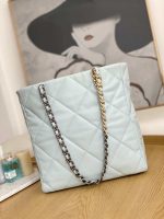 chanel as3519 chanel19 shopping bag shiny lambskin light blue 002 luxibags.ru .jpg