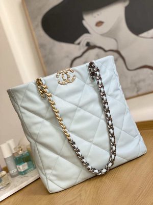 chanel as3519 chanel19 shopping bag shiny lambskin light blue 003 luxibags.ru .jpg