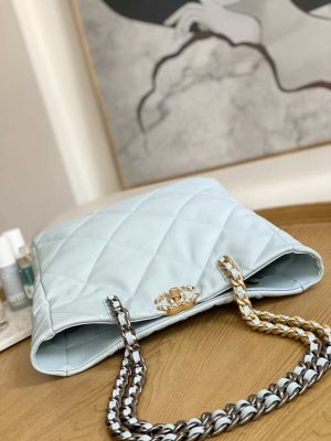 chanel as3519 chanel19 shopping bag shiny lambskin light blue 005 luxibags.ru .jpg