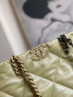 chanel as3519 chanel19 shopping bag shiny lambskin light yellow 004 luxibags.ru .jpg