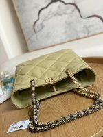 chanel as3519 chanel19 shopping bag shiny lambskin light yellow 005 luxibags.ru .jpg