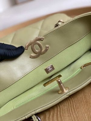 chanel as3519 chanel19 shopping bag shiny lambskin light yellow 007 luxibags.ru .jpg