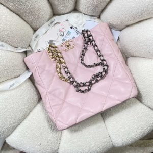 chanel as3519 chanel19 shopping bag shiny lambskin pink 005 luxibags.ru .jpg