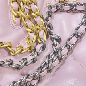 chanel as3519 chanel19 shopping bag shiny lambskin pink 007 luxibags.ru .jpg