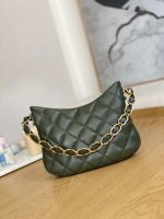 chanel as3562 hobo handbag lambskin dark green 002 luxibags.ru .jpg