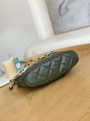 chanel as3562 hobo handbag lambskin dark green 006 luxibags.ru .jpg