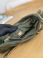 chanel as3562 hobo handbag lambskin dark green 007 luxibags.ru .jpg