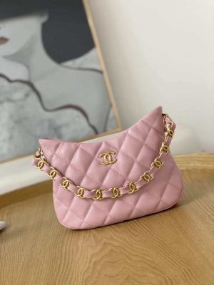 chanel as3562 hobo handbag lambskin pink 001 luxibags.ru .jpg