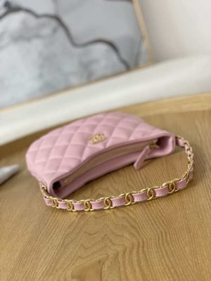chanel as3562 hobo handbag lambskin pink 006 luxibags.ru .jpg
