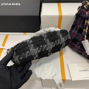 chanel as3562 hobo handbag wool tweed black 008 luxibags.ru .jpg