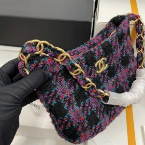 chanel as3562 hobo handbag wool tweed purple 002 luxibags.ru .jpg