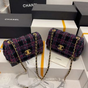 chanel as3572 small flap bag wool tweed purple 001 luxibags.ru .jpg