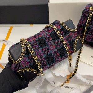 chanel as3572 small flap bag wool tweed purple 008 luxibags.ru .jpg