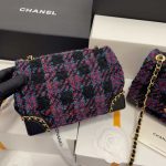 chanel as3572 small flap bag wool tweed purple 009 luxibags.ru .jpg