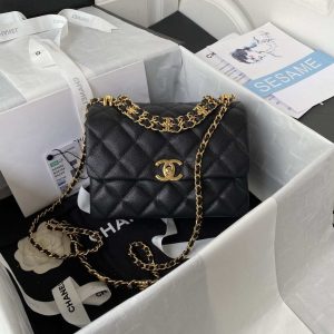 chanel as3580 small flap bag lambskin lambskin gold tone metal black 001 luxibags.ru .jpg