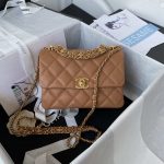 chanel as3580 small flap bag lambskin lambskin gold tone metal brown 001 luxibags.ru .jpg