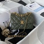 chanel as3580 small flap bag lambskin lambskin gold tone metal green 001 luxibags.ru .jpg