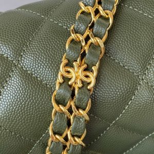 chanel as3580 small flap bag lambskin lambskin gold tone metal green 005 luxibags.ru .jpg