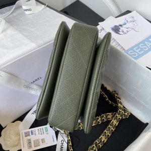 chanel as3580 small flap bag lambskin lambskin gold tone metal green 006 luxibags.ru .jpg