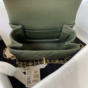 chanel as3580 small flap bag lambskin lambskin gold tone metal green 007 luxibags.ru .jpg