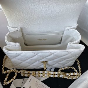 chanel as3580 small flap bag lambskin lambskin gold tone metal white 007 luxibags.ru .jpg