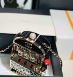 chanel as3586 2023ss walk on embroidery slot shoulder bag black 009 luxibags.ru .jpg