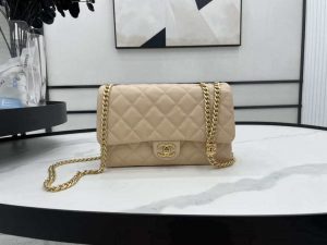 chanel as3609 flap bag lambskin lambskin gold tone metal apricot 001 luxibags.ru .jpg