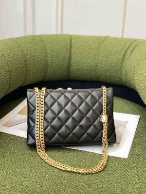 chanel as3609 flap bag lambskin lambskin gold tone metal black 003 luxibags.ru .jpg