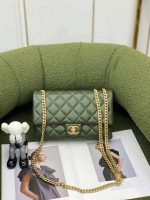 chanel as3609 flap bag lambskin lambskin gold tone metal green 002 luxibags.ru .jpg