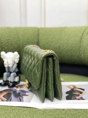 chanel as3609 flap bag lambskin lambskin gold tone metal green 004 luxibags.ru .jpg