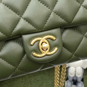 chanel as3609 flap bag lambskin lambskin gold tone metal green 007 luxibags.ru .jpg