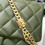 chanel as3609 flap bag lambskin lambskin gold tone metal green 008 luxibags.ru .jpg