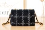 chanel as3611 small flap bag wool tweed gold tone metal black gray 003 luxibags.ru .jpg