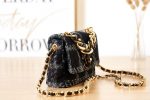 chanel as3611 small flap bag wool tweed gold tone metal black gray 004 luxibags.ru .jpg