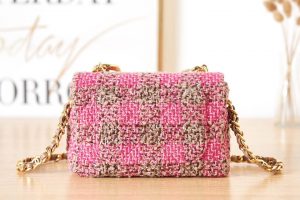 chanel as3611 small flap bag wool tweed gold tone metal pink brown 003 luxibags.ru .jpg