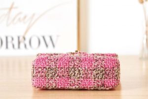chanel as3611 small flap bag wool tweed gold tone metal pink brown 005 luxibags.ru .jpg