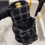 chanel as3615 backpack wool tweed gold tone metal black gray 006 luxibags.ru .jpg