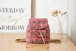 chanel as3615 backpack wool tweed gold tone metal pink 001 luxibags.ru .jpg