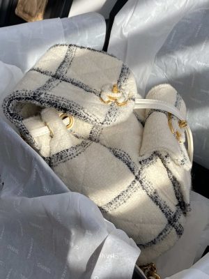 chanel as3615 backpack wool tweed gold tone metal white black 009 luxibags.ru .jpg